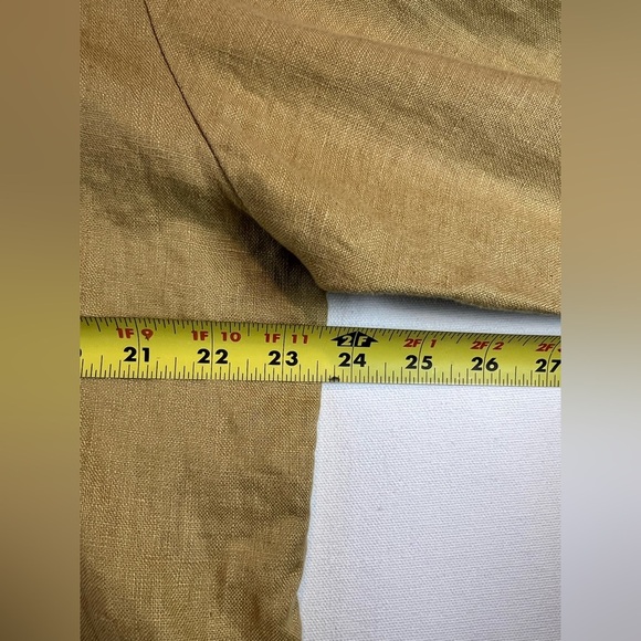 David Dart VTG women’s tunic top sz XL button down long sleeve 100% linen USA - Picture 4 of 8